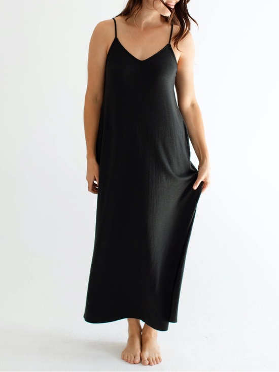 Carly Jean Los Angeles Dresses & Skirts - NEW CARLY JEAN LOS ANGELES CJLA Favorite Ribbed Spaghetti Dress Black XXXL